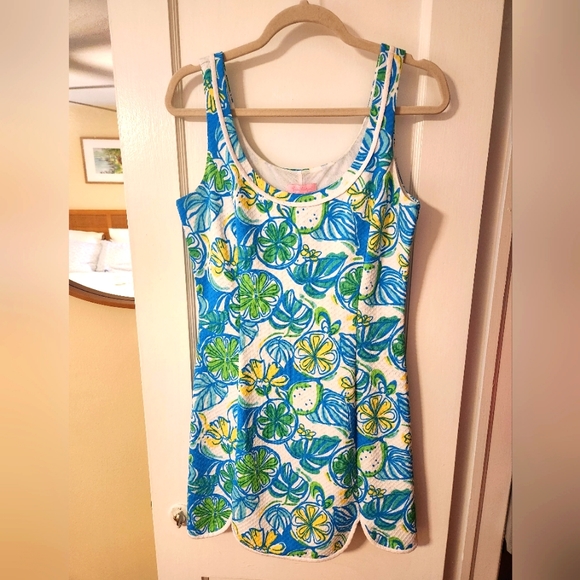Lilly Pulitzer, lemon lime mini dress, EUC! - Picture 1 of 5